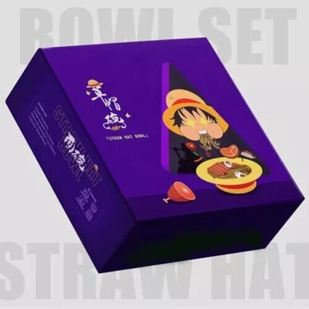 Straw Hat Bowl Set Pro Sparkling fork, spoon and pin brooches Christmas gift set - Picture 3 of 15